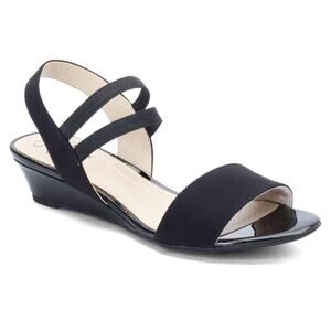 CLEARANCE NIB LifeStride Yolo Ankle Strap Sandals Black Size 5 M